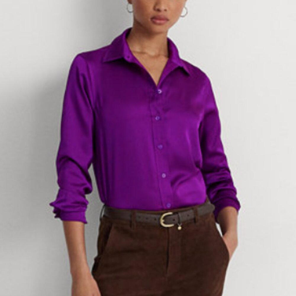 Lauren Ralph Lauren Purple Shirt Size SP